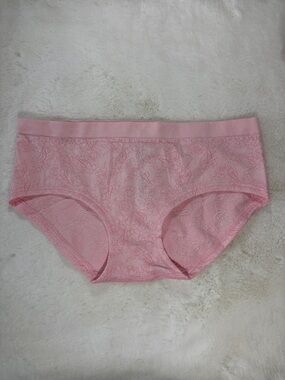 NWT Victoria's Secret Light Pink Lace Boyshort Panty